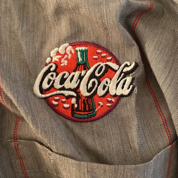 Vintage Coca-Cola Delivery Truck Worker Short Sleeve Shirt Neck 16.5 ( 50 A) - Picture 4 of 7